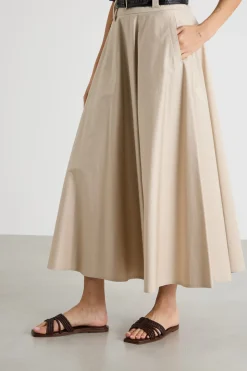 Gonna jacquard - Beige