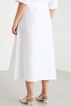 Gonna jacquard - Bianco