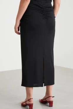 Gonna lunga in jersey - Nero