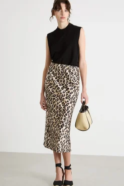 Gonna midi animalier - Animalier
