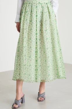 Gonna svasata in organza - Verde