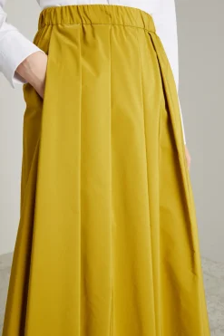 Gonna svasata in taffetà - Giallo