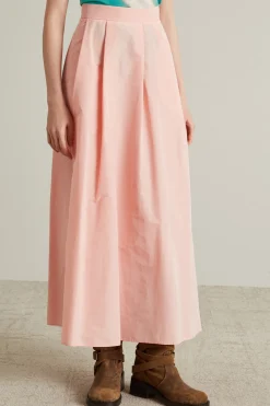 Gonna svasata in taffetà - Rosa
