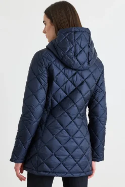 Imbottito con cappuccio - Blu