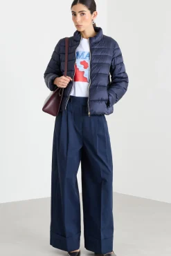 Imbottito con zip - Blu