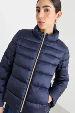 Imbottito con zip - Blu