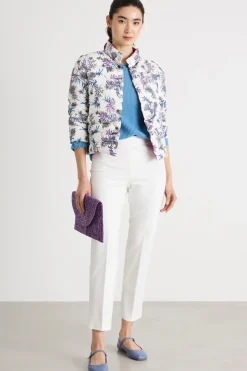 Imbottito leggero reversibile - Bianco Viola