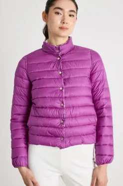 Imbottito leggero reversibile - Bianco Viola