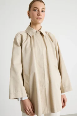 Impermeabile in gabardina antigoccia - Beige