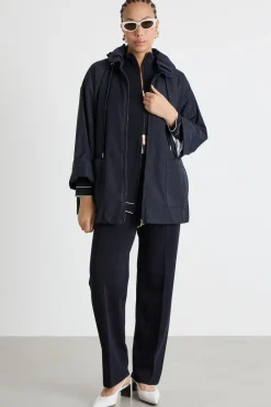 Impermeabile in microtwill antigoccia - Blu