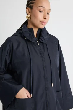 Impermeabile in microtwill antigoccia - Blu