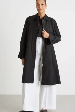 Impermeabile in twill antigoccia - Nero