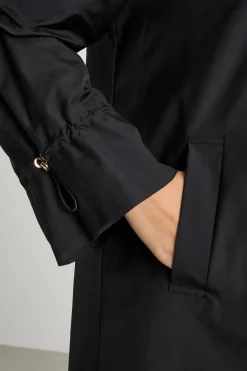 Impermeabile in twill antigoccia - Nero