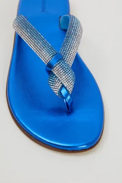 Infradito con micro strass - Bluette
