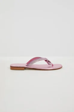 Infradito con micro strass - Fuxia