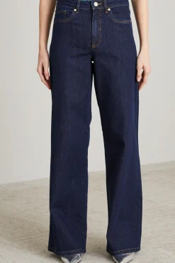 Jeans ampi in denim - Blu