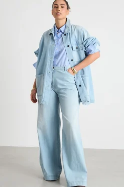 Jeans a palazzo - Azzurro