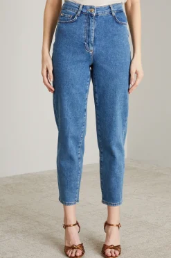 Jeans a vita alta - Blu