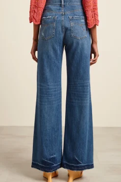 Jeans a zampa - Blu Denim