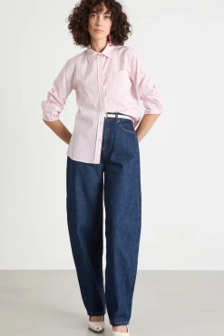 Jeans barrel - Blu