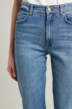 Jeans boyfriend in denim - Azzurro Denim