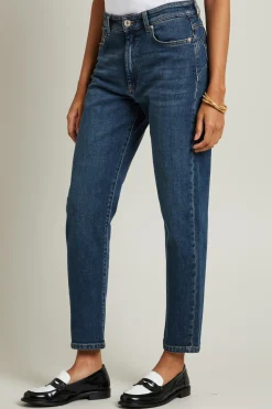 Jeans boyfriend in denim - Blu Denim