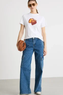 Jeans cargo - Blu