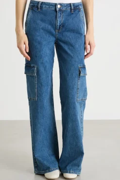 Jeans cargo - Blu