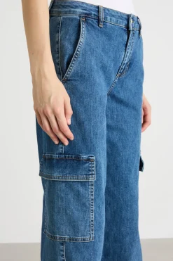 Jeans cargo - Blu