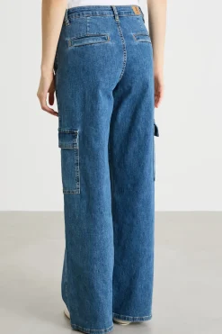 Jeans cargo - Blu