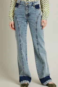 Jeans cinque tasche bootcut - Azzuro Denim