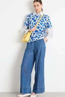 Jeans con coulisse - Blu