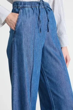 Jeans con coulisse - Blu