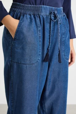 Jeans con coulisse - Blu