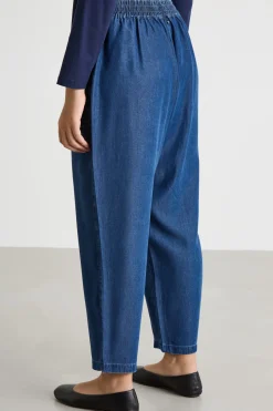 Jeans con coulisse - Blu