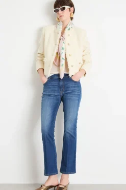Jeans con fondo svasato - Blu