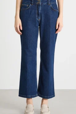 Jeans con piega stirata - Blu