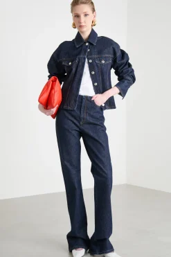 Jeans con spacchi - Blu