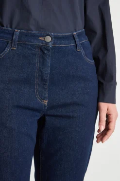 Jeans con spacchi laterali - Blu