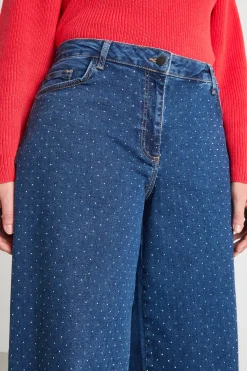 Jeans con strass - Blu