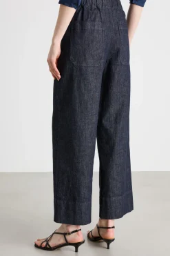 Jeans con vita elasticizzata - Blu