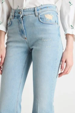Jeans crop - Azzurro