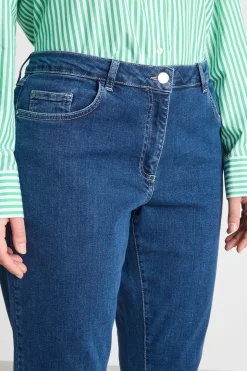 Jeans dritti con tasche - Blu