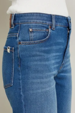 Jeans dritti in denim - Blu Denim