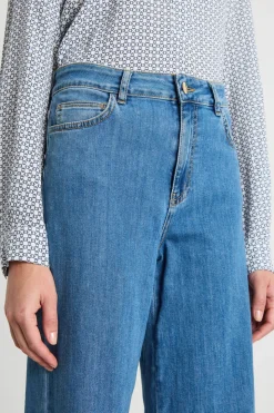 Jeans dritto e ampio - Blu