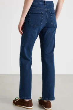 Jeans dritto stretch - Blu