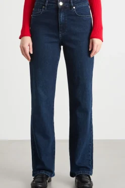 Jeans dritto stretch - Blu