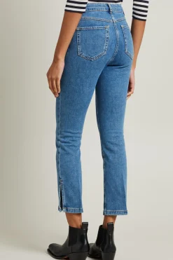 Jeans flare con spacchetti - Blu Jeans