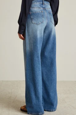 Jeans morbidi con strass - Azzurro Denim