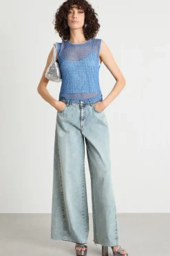 Jeans palazzo - Azzurro